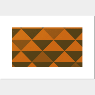 Geometric Triangle Pattern Posters and Art